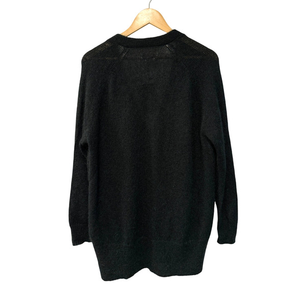 NEW! Isabel Marant S Kid Mohair $599 Long Cardigan Sweater Oversized Teal Green - Picture 4 of 8